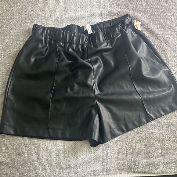 Topshop Womens Faux Leather Black NWT - Picture 1 of 4